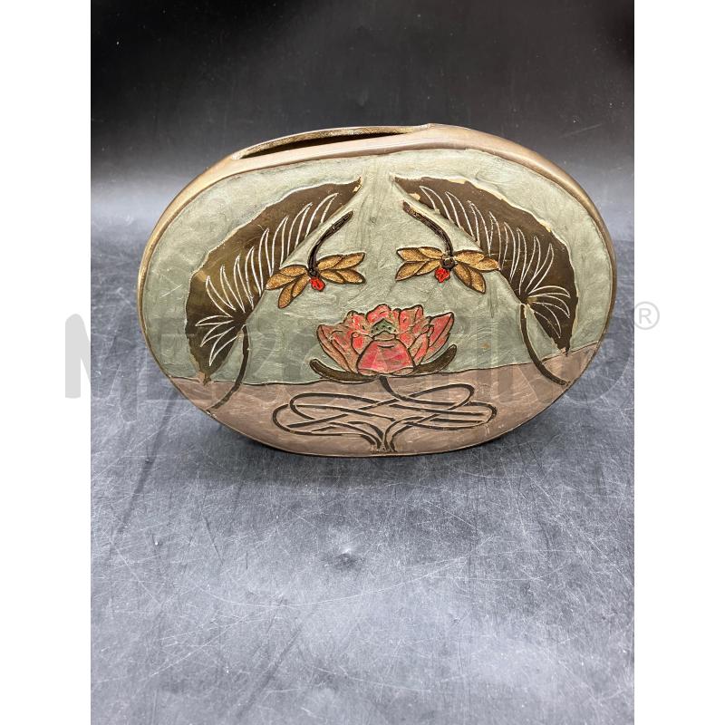 VASO OTTONE SMALTATO | Mercatino dell'Usato Roma eur 1