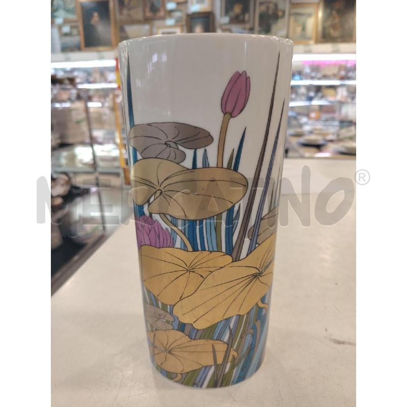 VASO OVALE ROSENTHAL FOGLIE DOR | Mercatino dell'Usato Roma eur 2