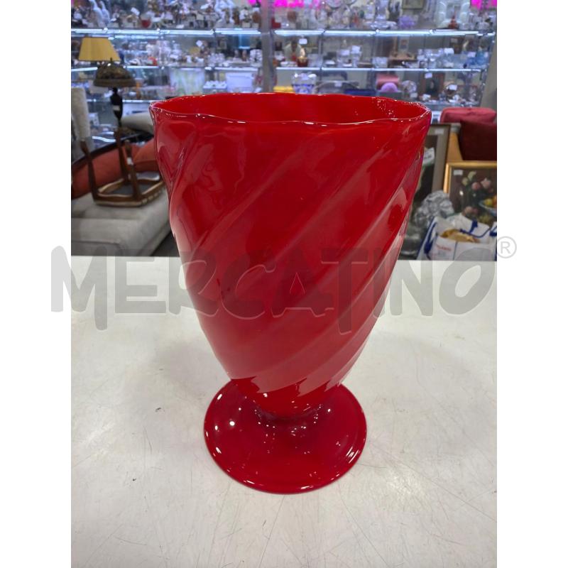VASO SEGUSO ANNI 40 ROSSO | Mercatino dell'Usato Roma eur 1
