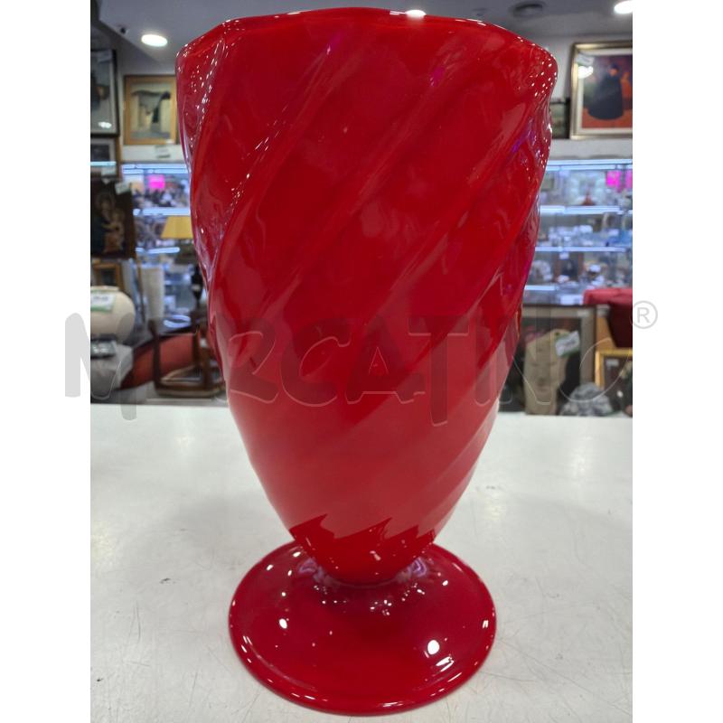 VASO SEGUSO ANNI 40 ROSSO | Mercatino dell'Usato Roma eur 2