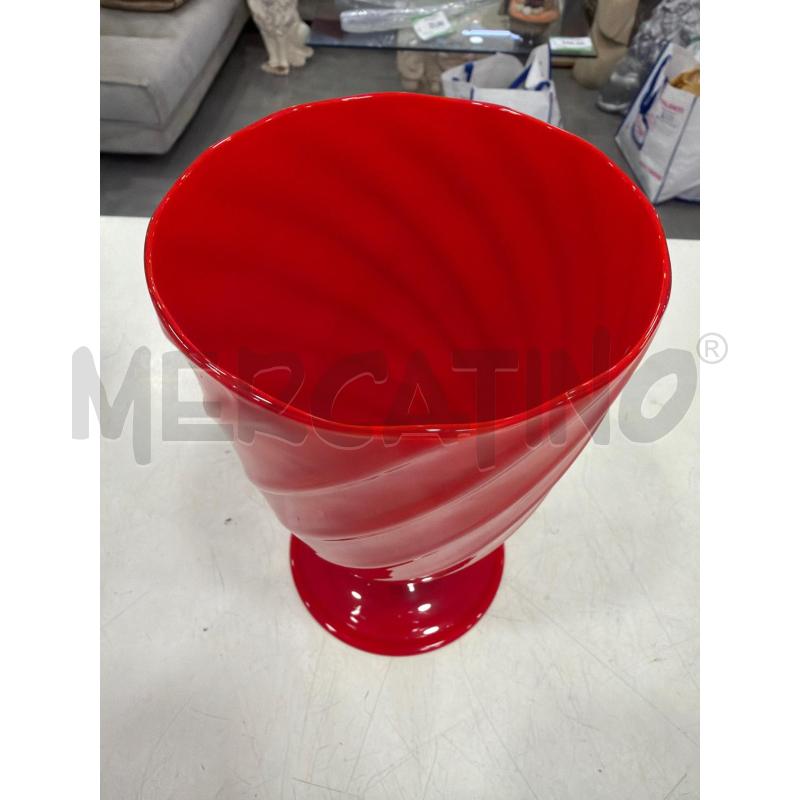 VASO SEGUSO ANNI 40 ROSSO | Mercatino dell'Usato Roma eur 3