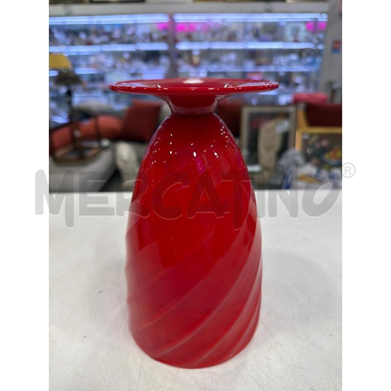 VASO SEGUSO ANNI 40 ROSSO | Mercatino dell'Usato Roma eur 4