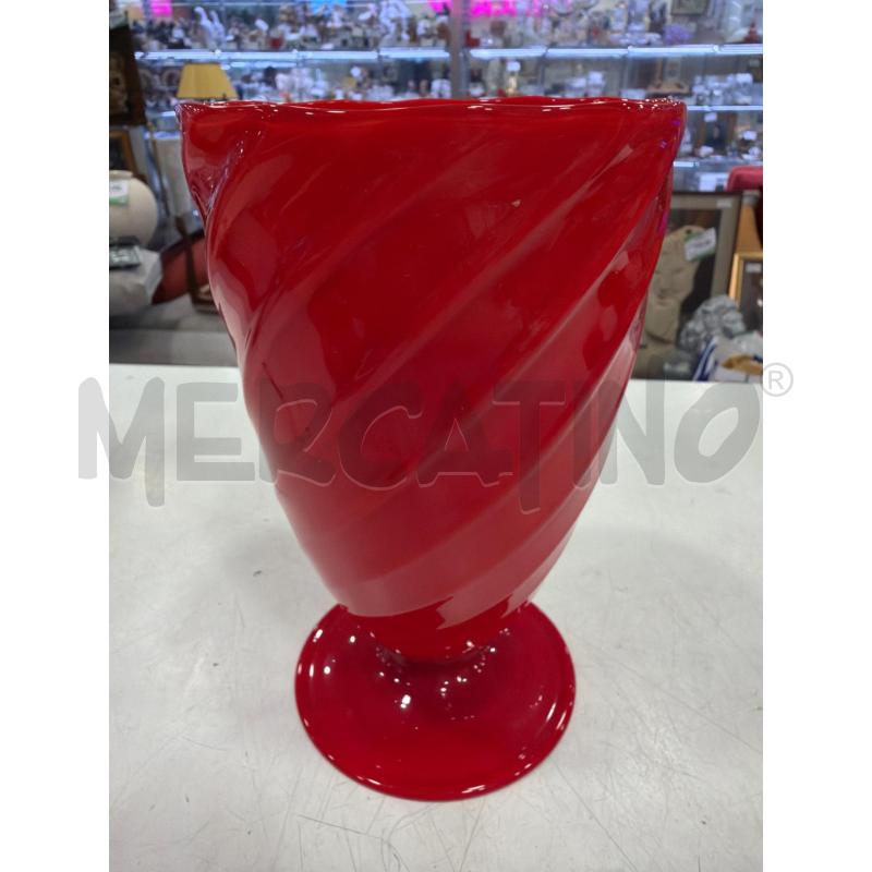 VASO SEGUSO ANNI 40 ROSSO | Mercatino dell'Usato Roma eur 5