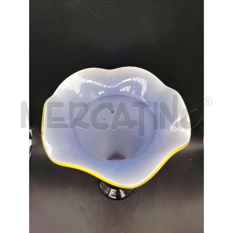 VASO VETRO MURANO BLU  | Mercatino dell'Usato Roma eur 2