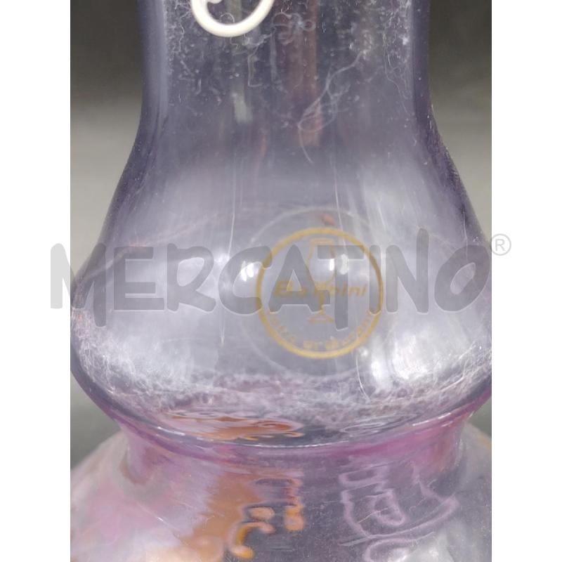 VASO VETRO MURANO FIORI DIP BARBINI | Mercatino dell'Usato Roma eur 2
