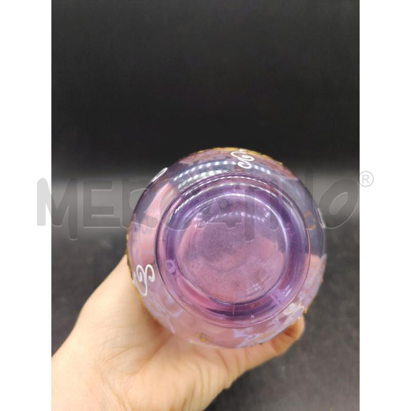 VASO VETRO MURANO FIORI DIP BARBINI | Mercatino dell'Usato Roma eur 3