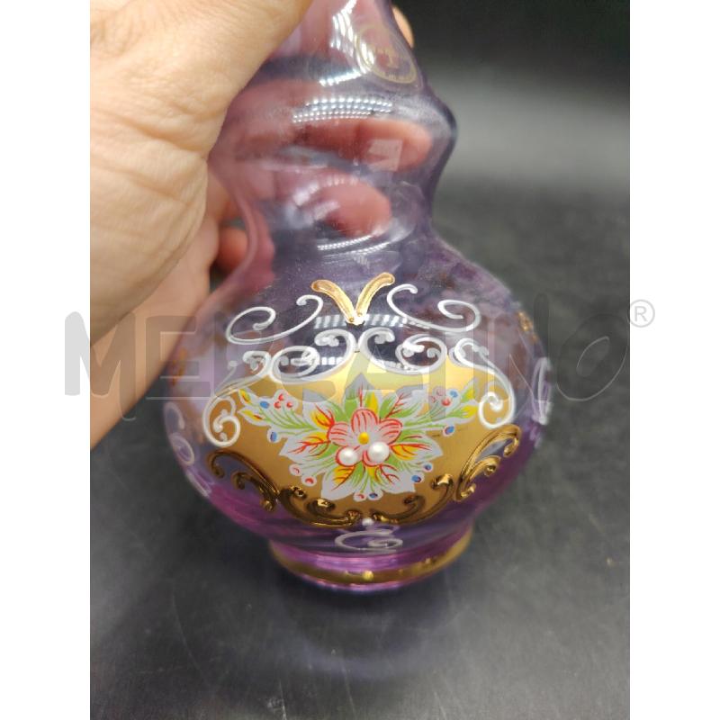 VASO VETRO MURANO FIORI DIP BARBINI | Mercatino dell'Usato Roma eur 4
