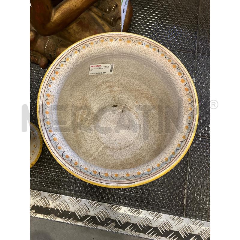 VASO  CRAQUELE GIRASOLI | Mercatino dell'Usato Roma eur 3