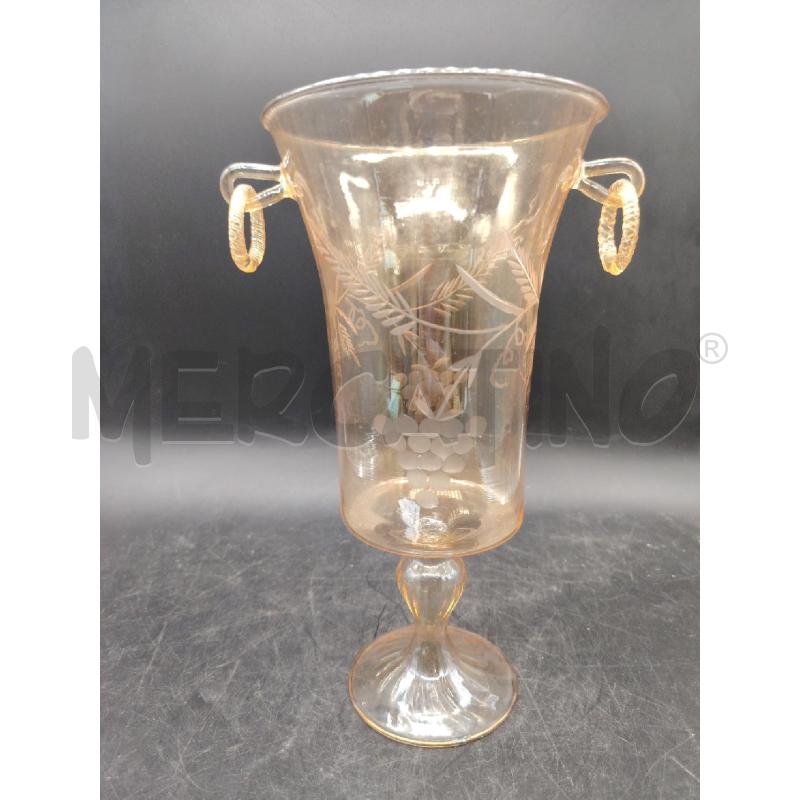 VASO  VETRO SOFFIATO RS | Mercatino dell'Usato Roma eur 1