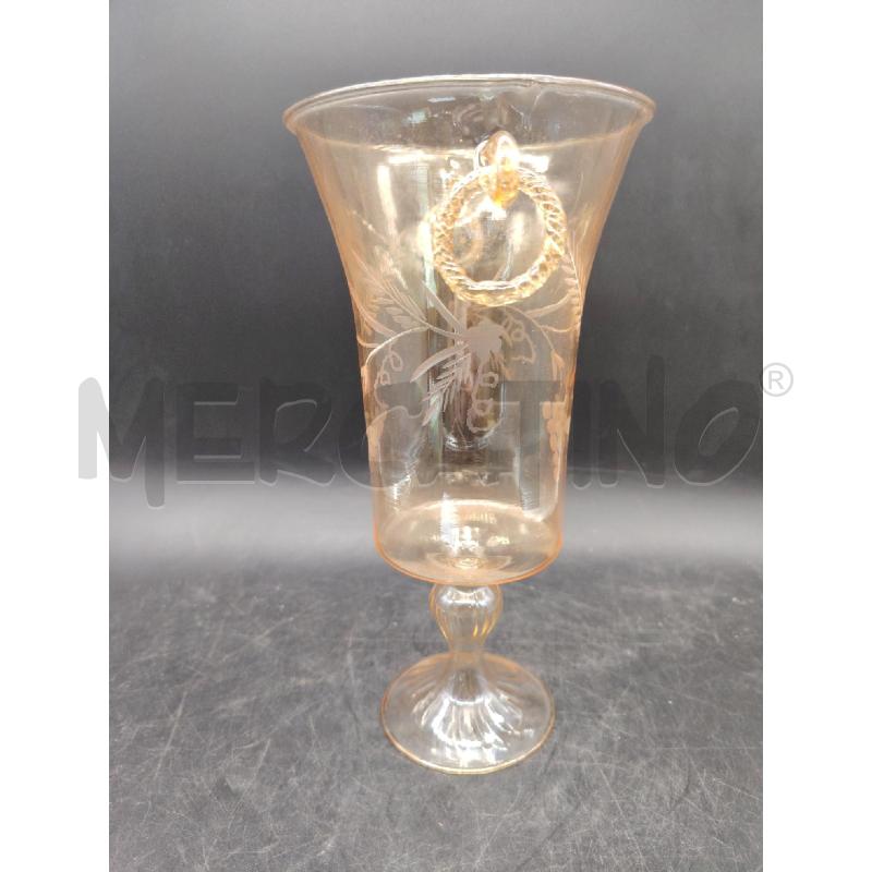 VASO  VETRO SOFFIATO RS | Mercatino dell'Usato Roma eur 3