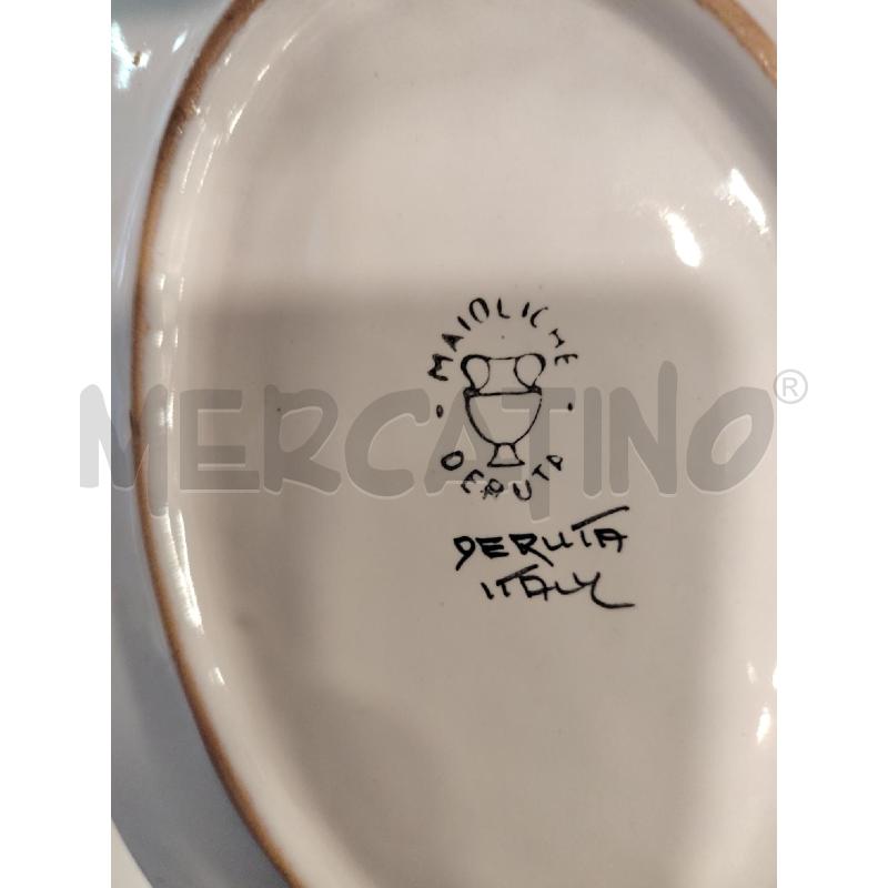 VASSOIETTO  DERUTA ROSSO ORO | Mercatino dell'Usato Roma eur 3