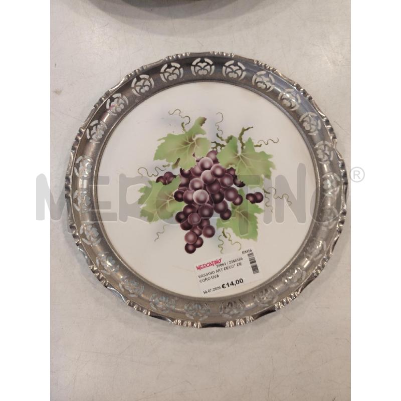 VASSOIO ART DECO'  DECORO UVA  | Mercatino dell'Usato Roma eur 1