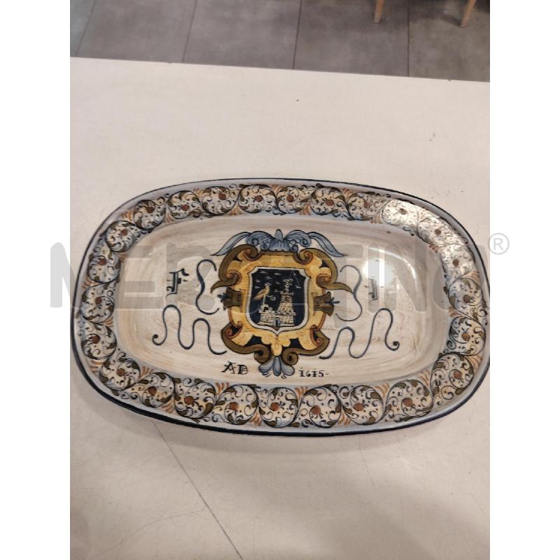 VASSOIO CERAMICA CASTELLI  | Mercatino dell'Usato Roma eur 1