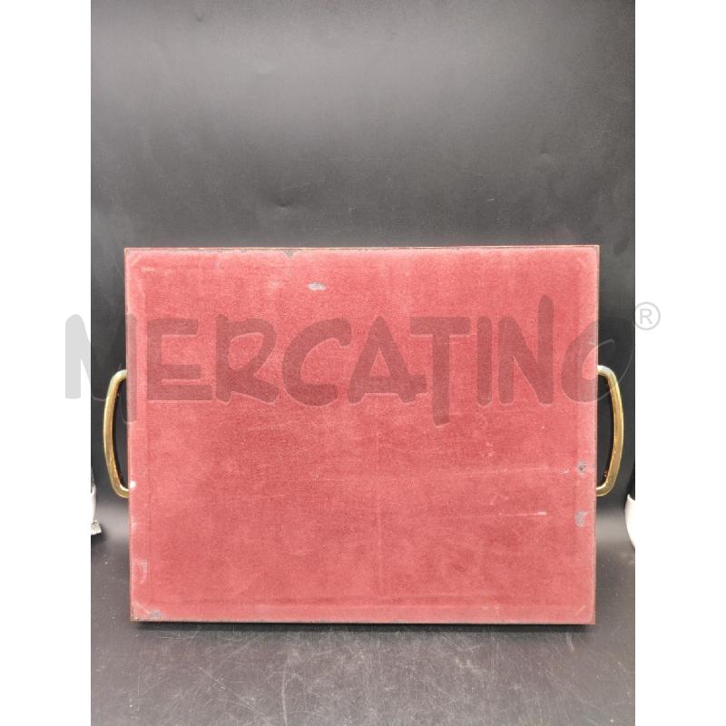 VASSOIO PATCHWORK LEGNO 2 MANICI  | Mercatino dell'Usato Roma eur 3