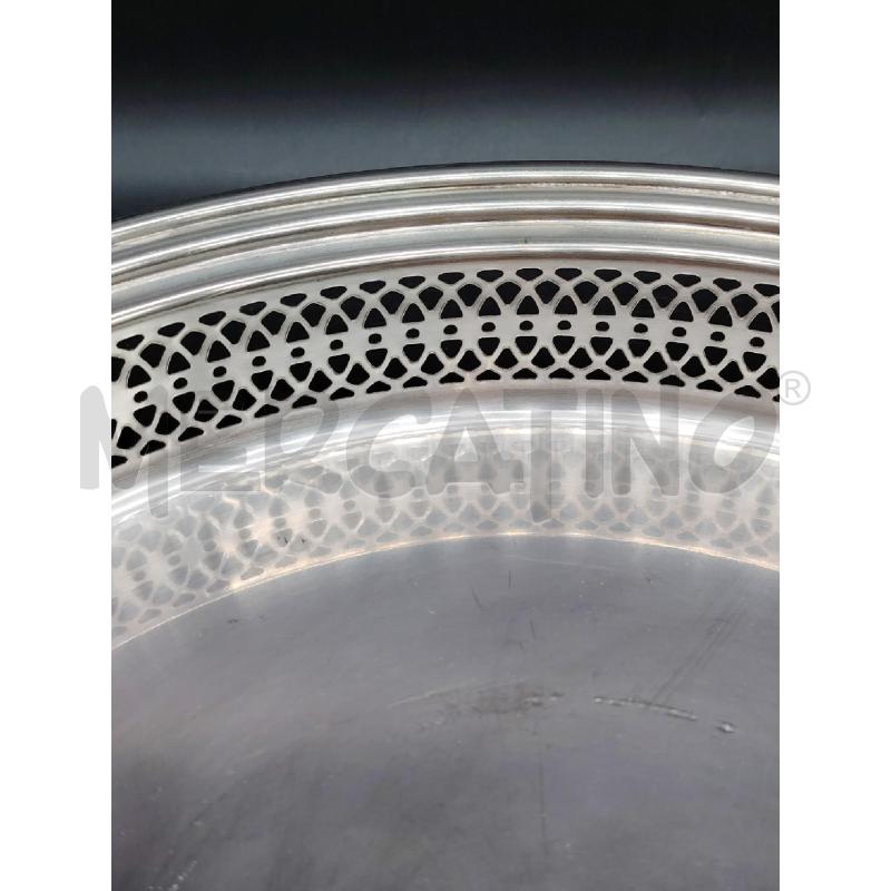 VASSOIO TONDO SILVER TRAFORATO | Mercatino dell'Usato Roma eur 4