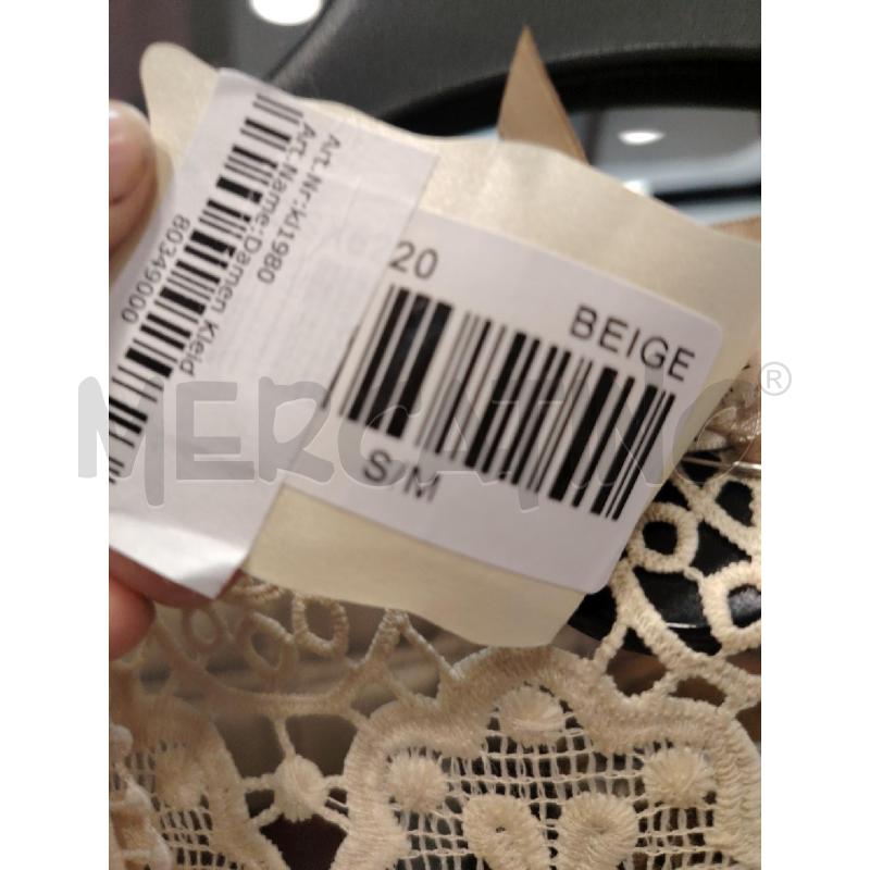 VESTITO COPRICOSTUME Y TWO FANT TRAFORATA AVORIO ETICHETTA | Mercatino dell'Usato Roma eur 2
