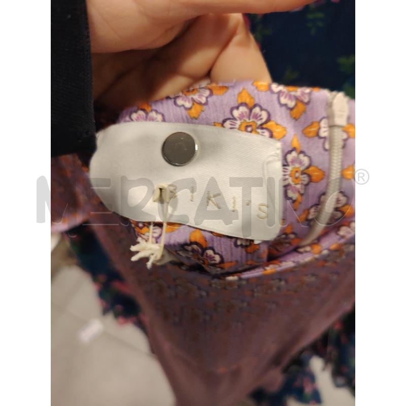 VESTITO DONNA BIKIS LILLA FIORI SCOLLO BARCA | Mercatino dell'Usato Roma eur 2