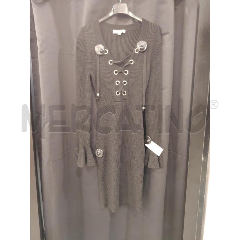 VESTITO DONNA MICHAEL KORS NERO COSTE LACCI | Mercatino dell'Usato Roma eur 1