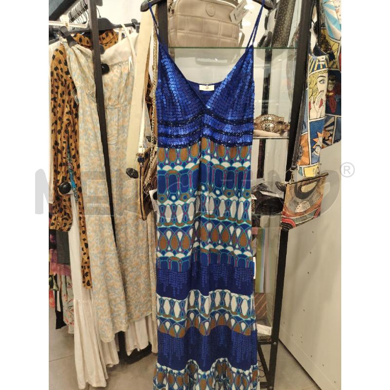 VESTITO DONNA PINKO LUNGO BLU PAILETTES | Mercatino dell'Usato Roma eur 1