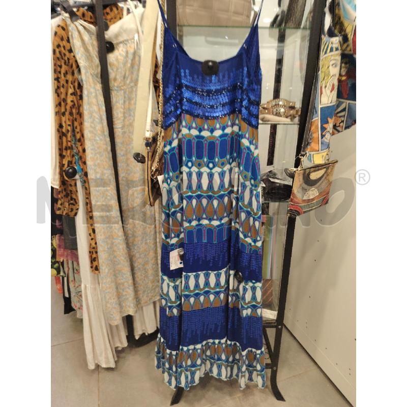 VESTITO DONNA PINKO LUNGO BLU PAILETTES | Mercatino dell'Usato Roma eur 3
