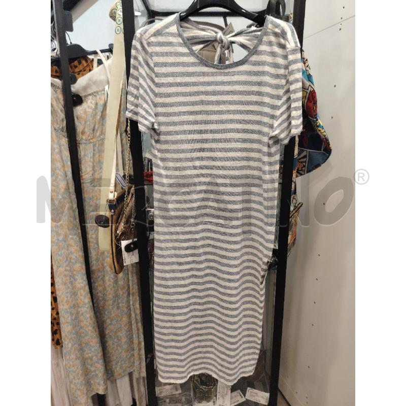 VESTITO D AMINA RUBINACCI RIGHE BIA GRI | Mercatino dell'Usato Roma eur 1