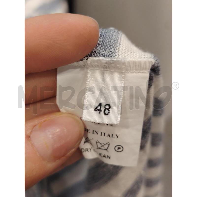VESTITO D AMINA RUBINACCI RIGHE BIA GRI | Mercatino dell'Usato Roma eur 2