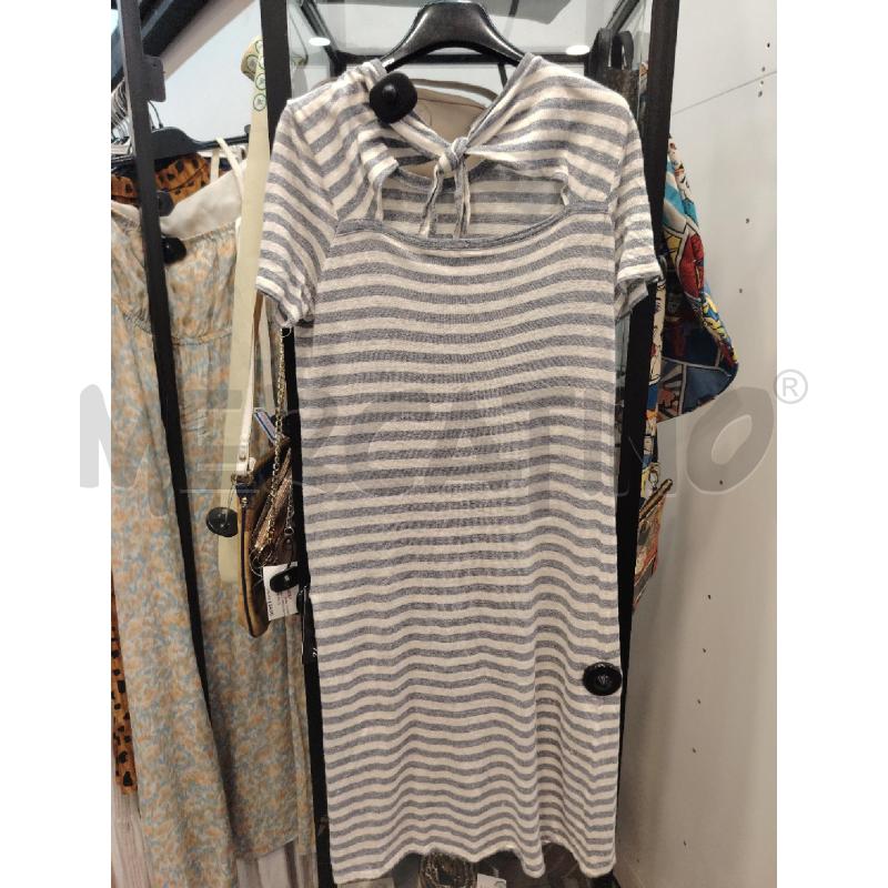 VESTITO D AMINA RUBINACCI RIGHE BIA GRI | Mercatino dell'Usato Roma eur 3