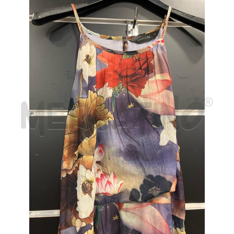 VESTITO D ANONYME GRI SFUM FIORI COLOR LUNGO | Mercatino dell'Usato Roma eur 2