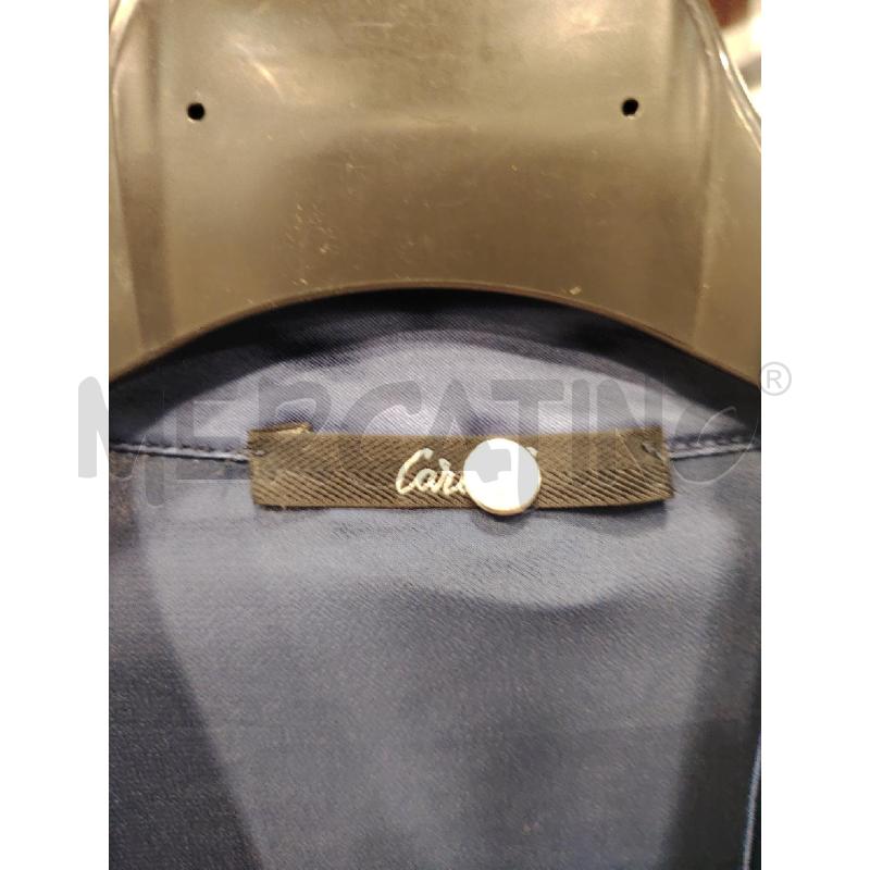 VESTITO D CARLA G BLU RASO BOTT COLLETTO | Mercatino dell'Usato Roma eur 2