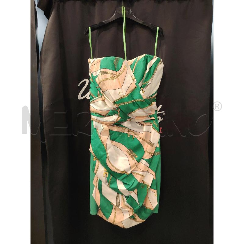 VESTITO D ELISABETTA FRANCHI VERDE BIA RS | Mercatino dell'Usato Roma eur 1