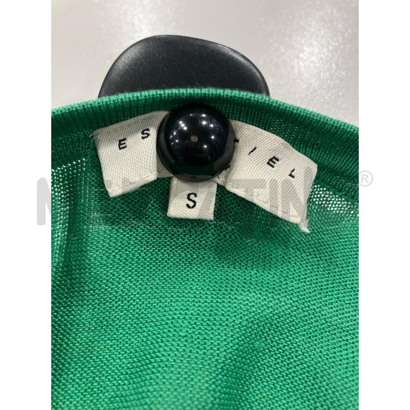 VESTITO D ESSENTIEL VERDE PIETRE SCOLLO  | Mercatino dell'Usato Roma eur 4