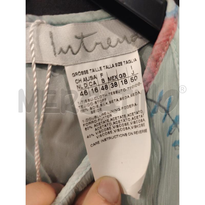 VESTITO D INTREND AZZ VOLATILI COLOR SETA | Mercatino dell'Usato Roma eur 2