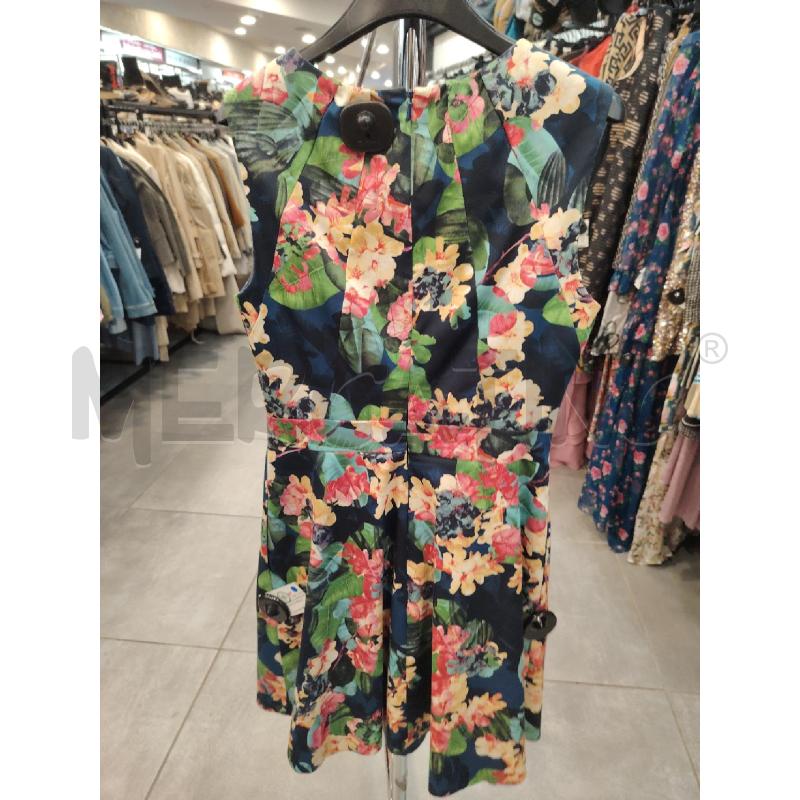VESTITO D KAREN MILLEN BLU FLOREALE | Mercatino dell'Usato Roma eur 3