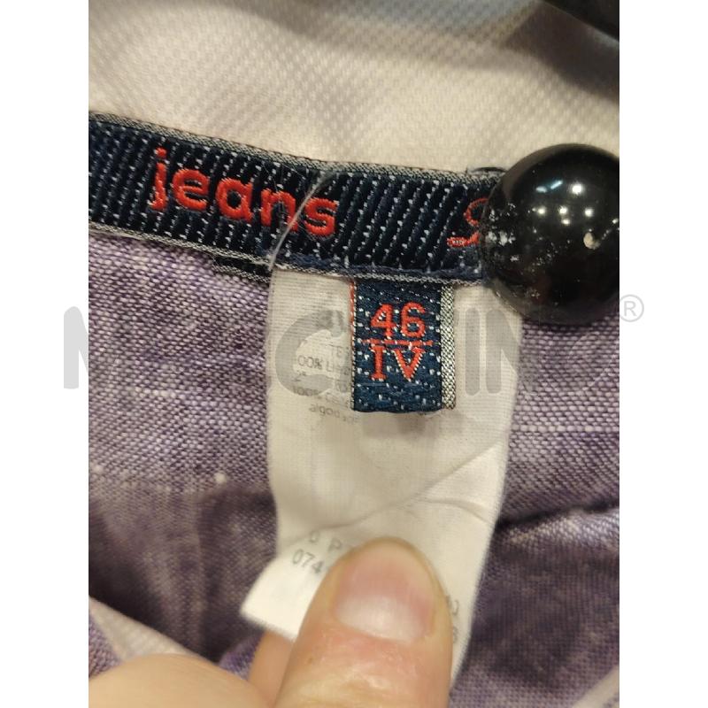 VESTITO D LES COPAINS LINO LAVANDA RIGHE BIA VERT | Mercatino dell'Usato Roma eur 2