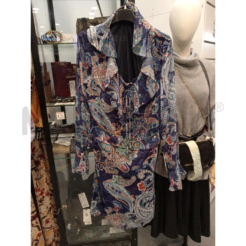 VESTITO D LIU JO BLU PAISLEY ROUGE  | Mercatino dell'Usato Roma eur 1