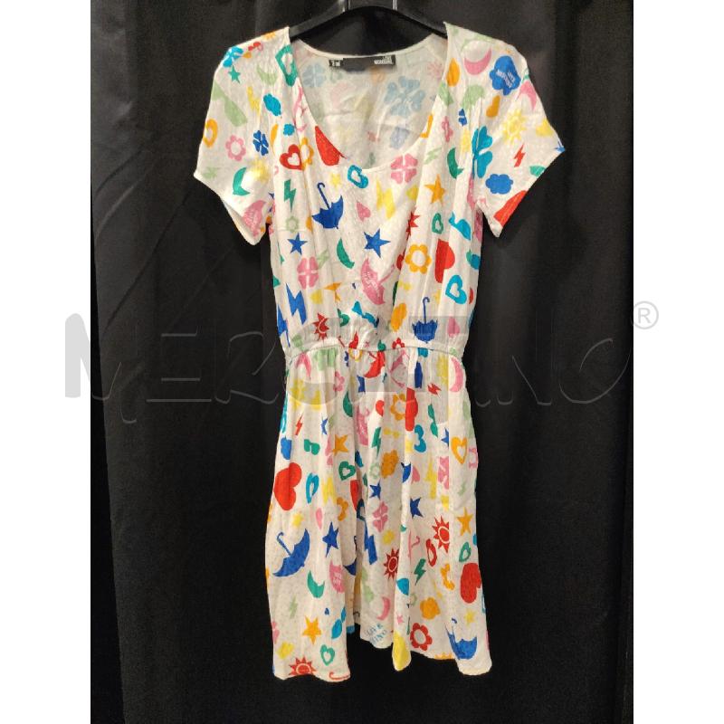 VESTITO D LOVE MOSCHINO BIA CUORI FIORI OMBRELLI COLOR | Mercatino dell'Usato Roma eur 1