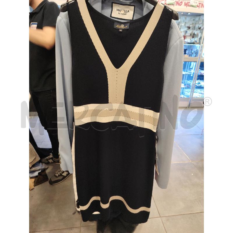 VESTITO D LUISA SPAGNOLI BLU FASCIA BE BIA | Mercatino dell'Usato Roma eur 1