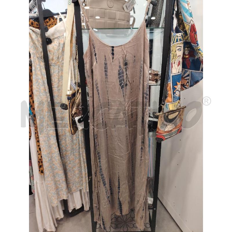 VESTITO D MAISON HOTEL BEIGE BLU | Mercatino dell'Usato Roma eur 1