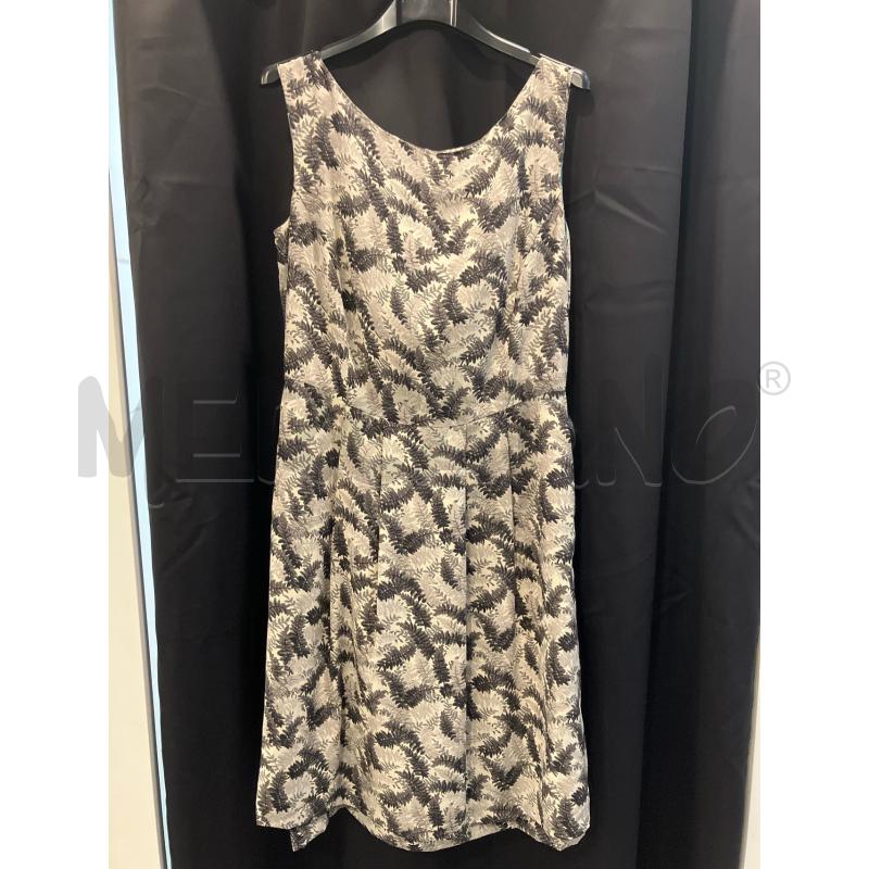 VESTITO D MARELLA FANT FOGLIE GRI SETA | Mercatino dell'Usato Roma eur 1