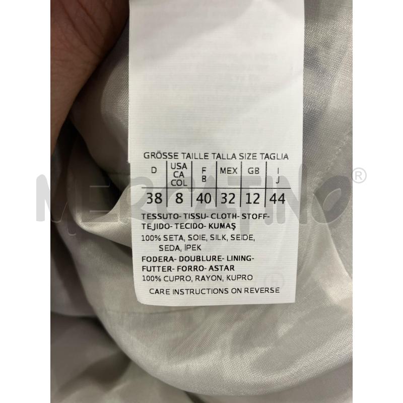 VESTITO D MARELLA FANT FOGLIE GRI SETA | Mercatino dell'Usato Roma eur 4