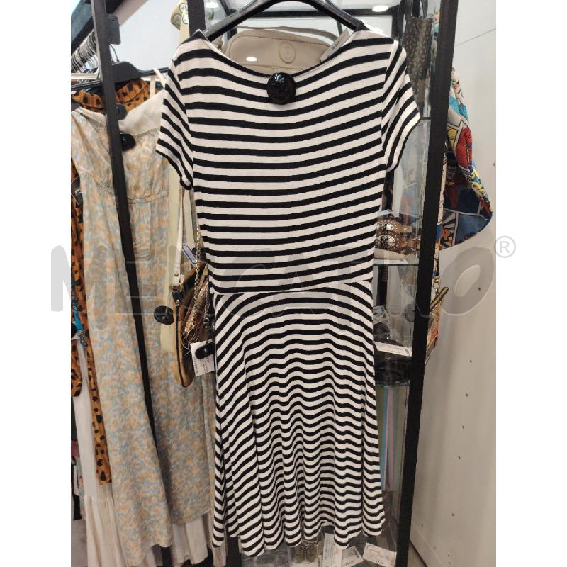 VESTITO D MARELLA RIGHE BIA NE | Mercatino dell'Usato Roma eur 3