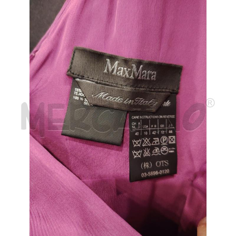 VESTITO D MAXMARA FUCSIA SCOLLO V | Mercatino dell'Usato Roma eur 2