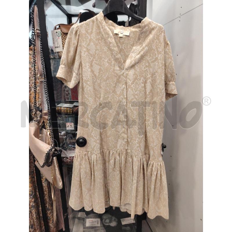 VESTITO D MICHAEL KORS BEIGE PITON | Mercatino dell'Usato Roma eur 1