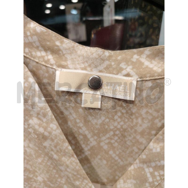 VESTITO D MICHAEL KORS BEIGE PITON | Mercatino dell'Usato Roma eur 2