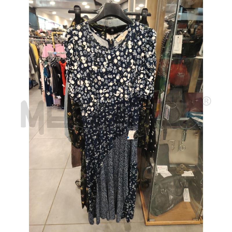 VESTITO D MICHALE KORS BLU FIORI BIA AZZ RILIEVO | Mercatino dell'Usato Roma eur 1