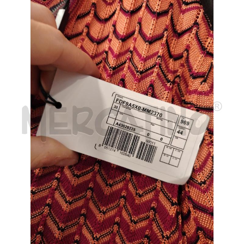 VESTITO D MISSONI FANT ZIG ZAG RS GRI  | Mercatino dell'Usato Roma eur 2