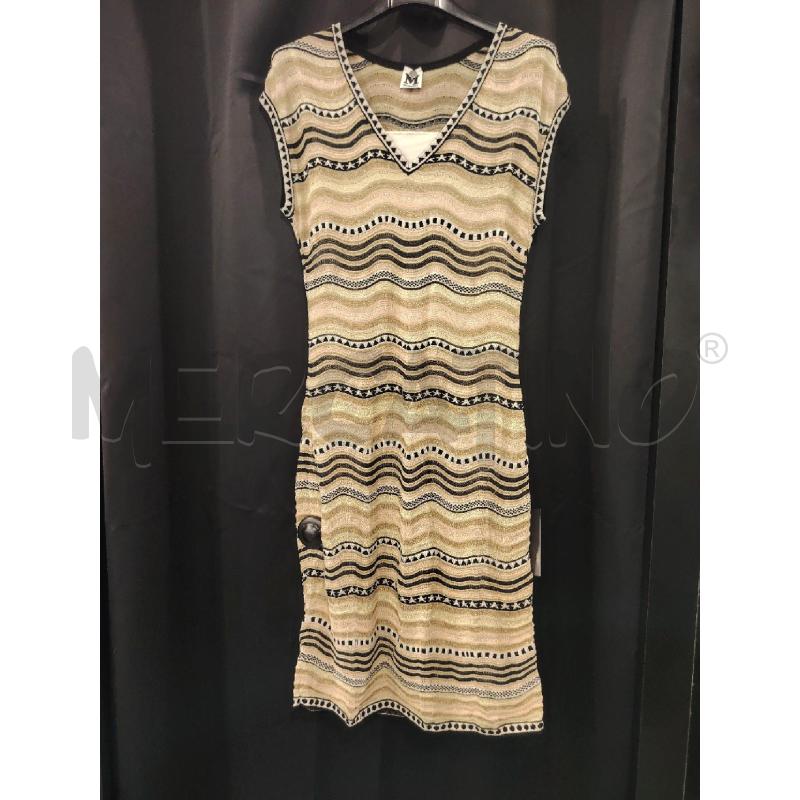 VESTITO D MISSONI ZIGZAG BEIGE+SOTTOVESTE | Mercatino dell'Usato Roma eur 1