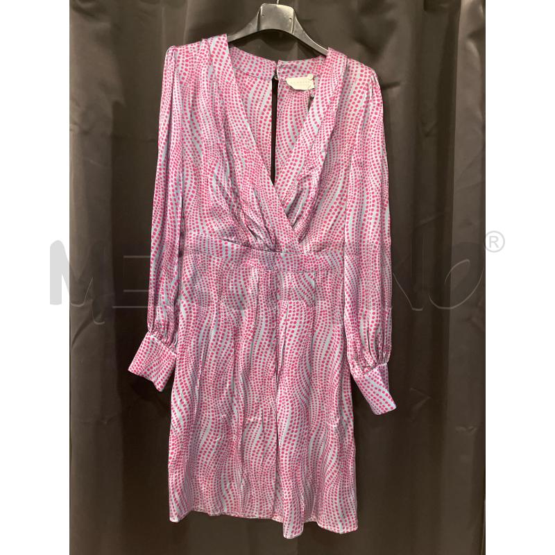 VESTITO D NENETTE BL POIS FUCSIA CARTEL | Mercatino dell'Usato Roma eur 1