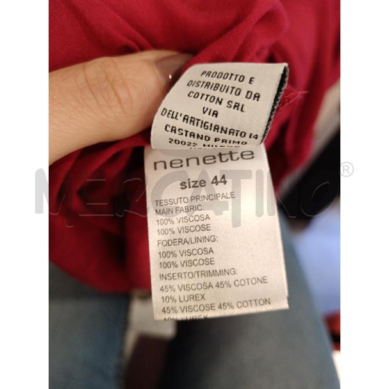 VESTITO D NENETTE FRAGOLA LACCI SCOLLO  | Mercatino dell'Usato Roma eur 3