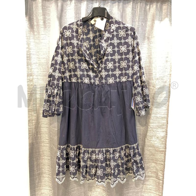 VESTITO D PANAJI BLU FIORI BIA ETICHETTA | Mercatino dell'Usato Roma eur 1
